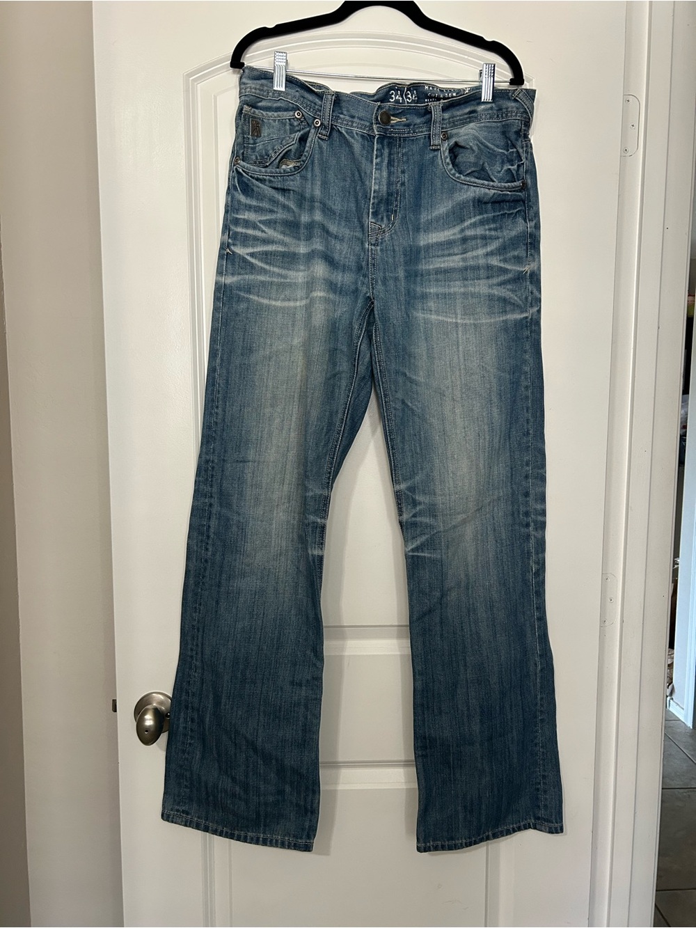 Marc Ecko Men's Light Blue Bootcut Jeans